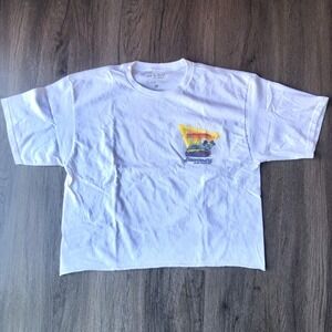 In-N-Out Burger Cropped T Shirt Women's M White Cotton Boxy California Pop Art